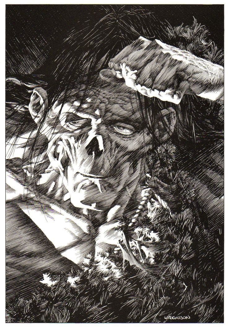 Illustration accompanying an essay on Frankenstein